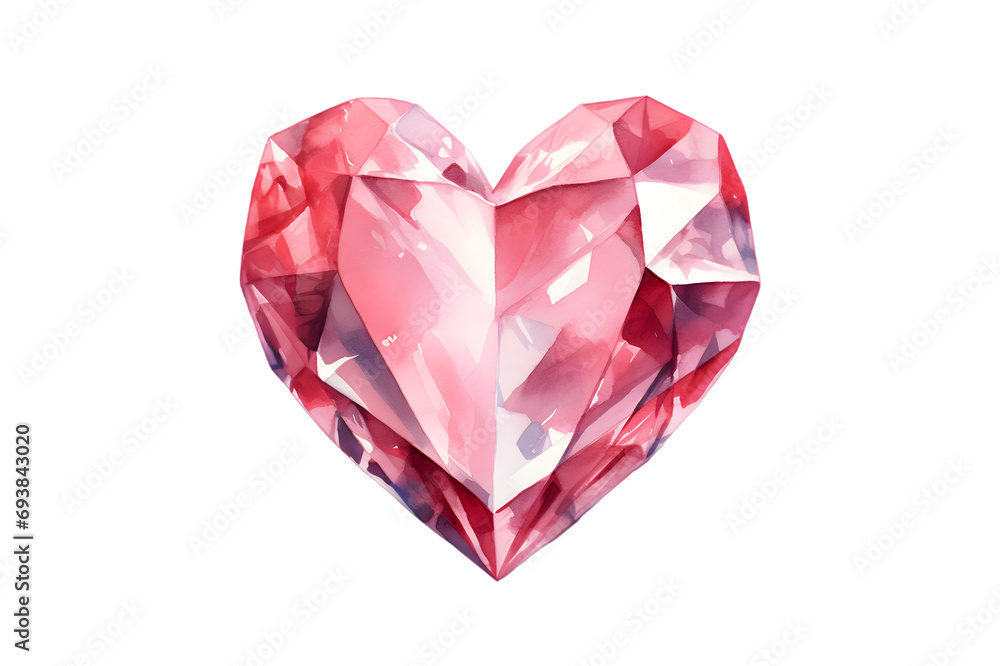 Diamond Gem isolated on transparent background illustration