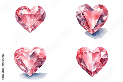 Diamond Gem isolated on transparent background illustration