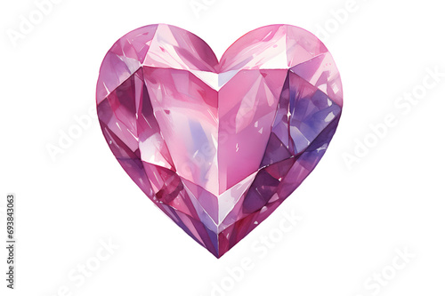Diamond Gem isolated on transparent background illustration