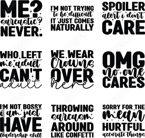 Canvastavla sarcasm svg design bundle and digital download