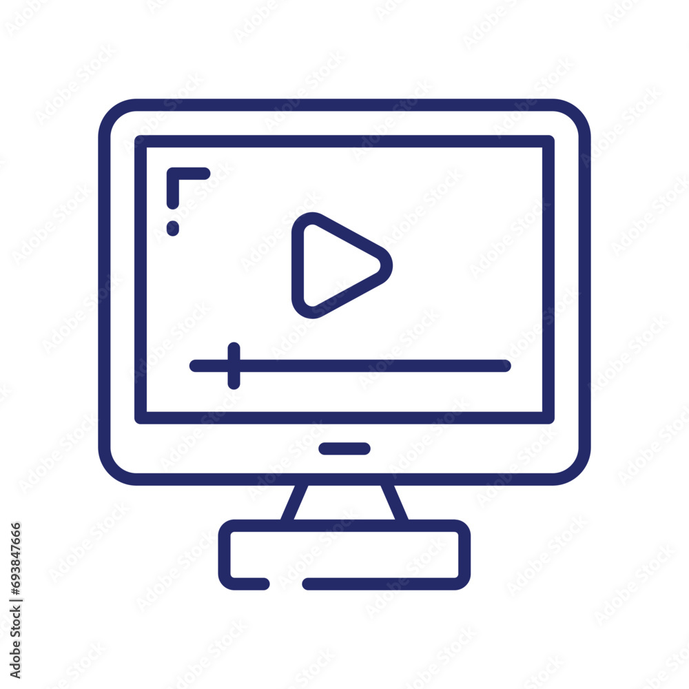 Online computer video vector design, ready to use in websites and mobile apps Online computer video vector design, ready to use in websites and mobile apps
