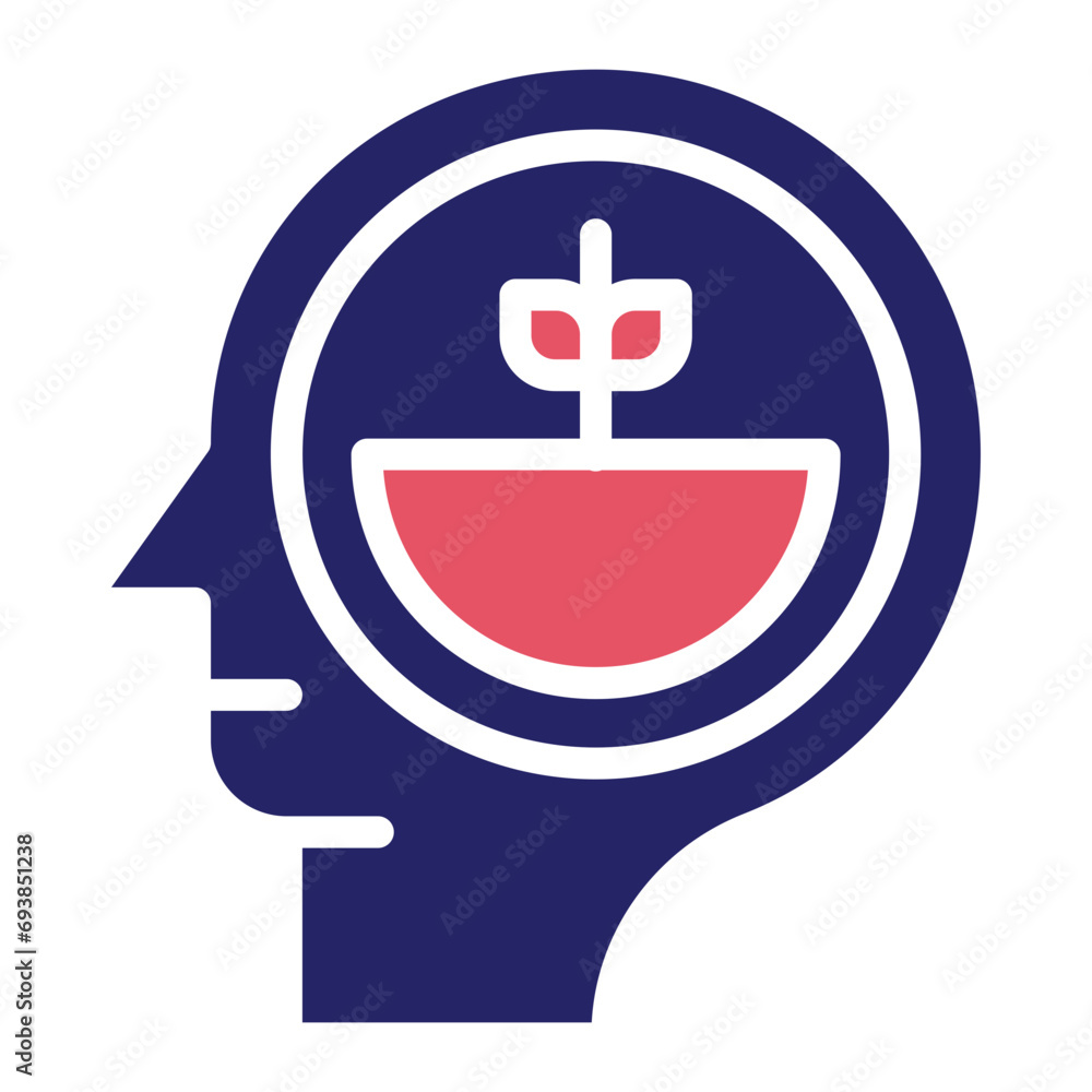 Obraz premium Mental Growth Icon