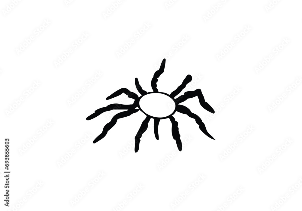 California Tarantula minimal style icon illustration design