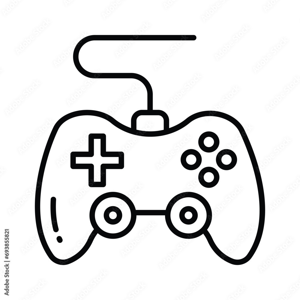 Game console or game controller, computer gaming, gamepad vector, icon of joystick gamepad Game console or game controller, computer gaming, gamepad vector, icon of joystick gamepad