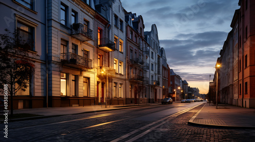 Street with new apartments © Cybonad