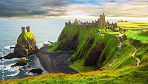 Panorama of Majestic Castle, Aberdeenshire, Scotland