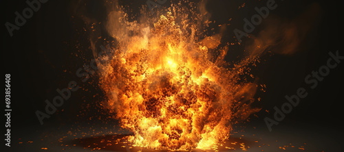 fire explosion, hot, flame, blaze 2