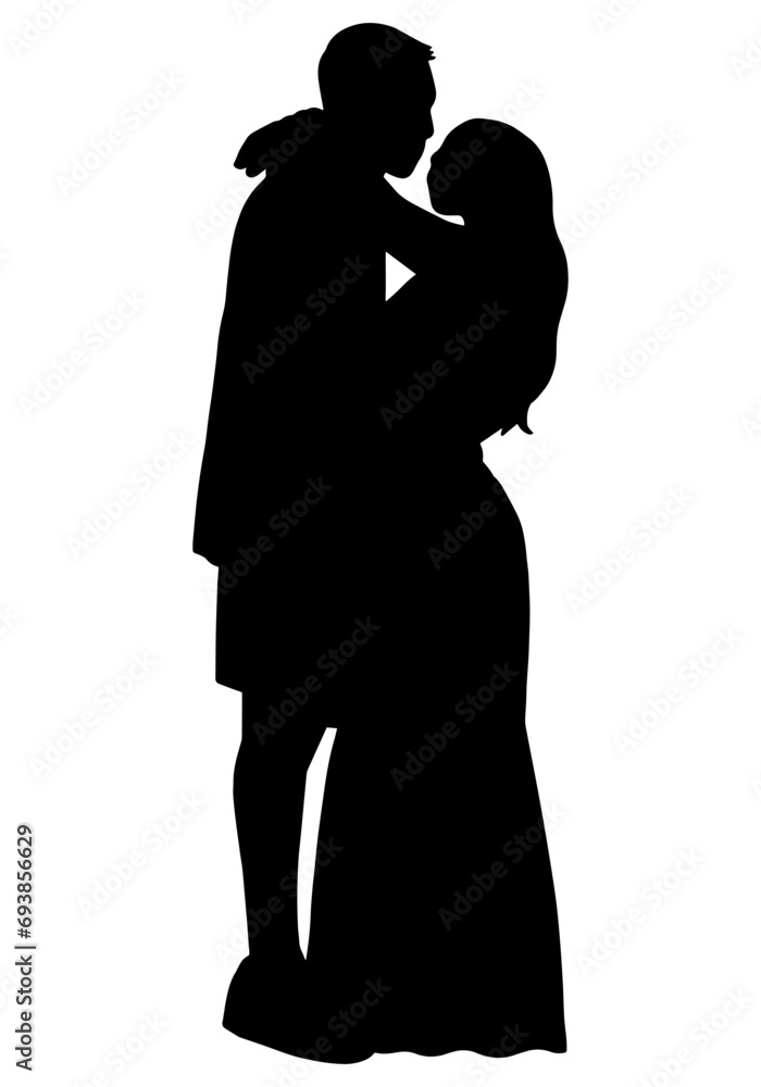 Sweet Couple Silhouette