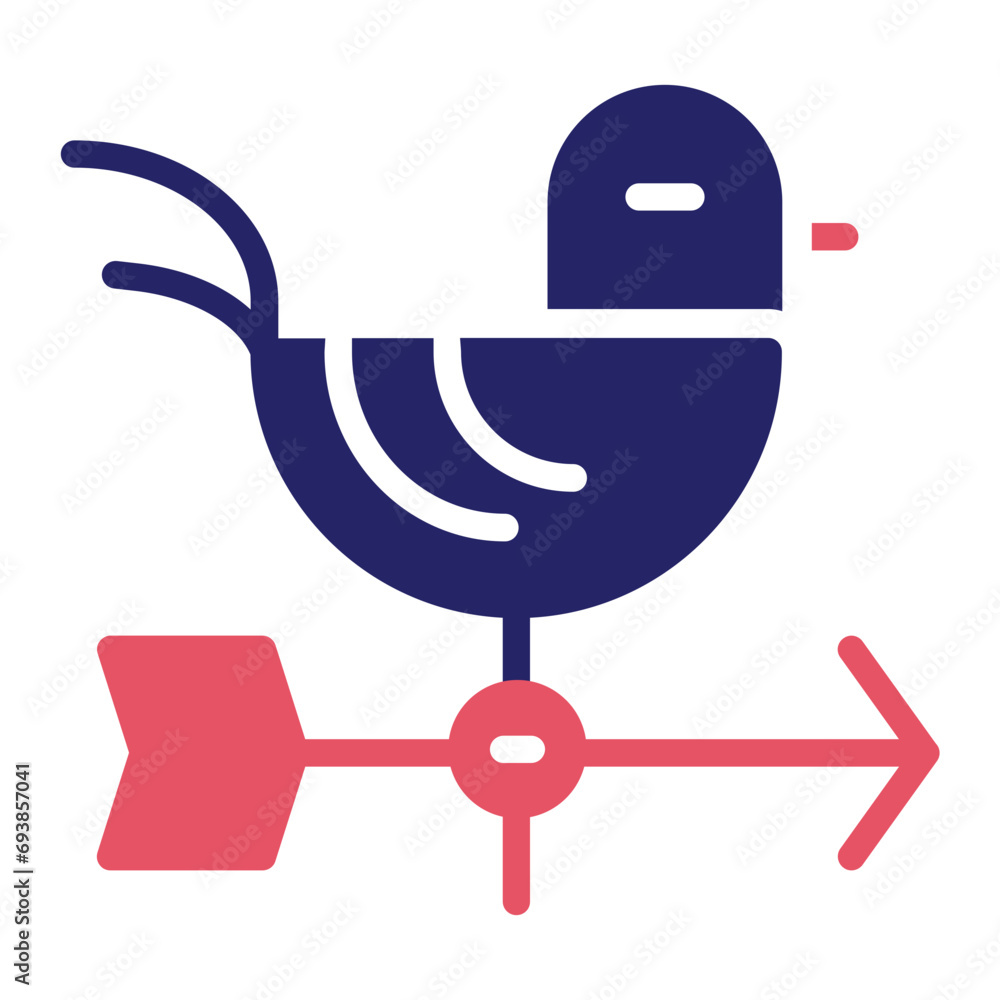 Obraz premium Weather Vane Icon