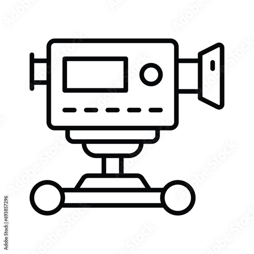 Camera dolly vector design isolated on white background