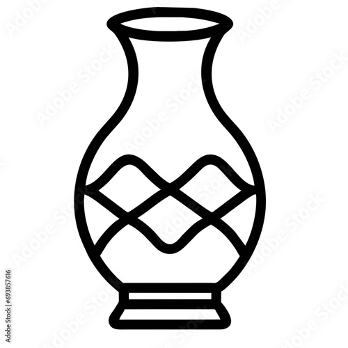 antique vase isolated on white