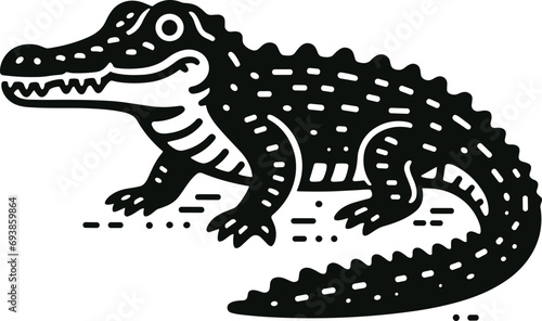 illustration of a crocodile