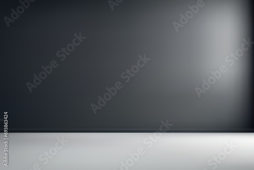 Empty studio background with dark wall.