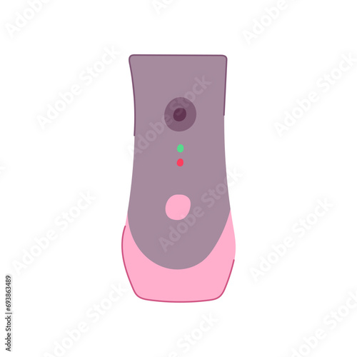 cosmetic automatic air freshener cartoon. bottle scent, container package, smell flower cosmetic automatic air freshener sign. isolated symbol vector illustration