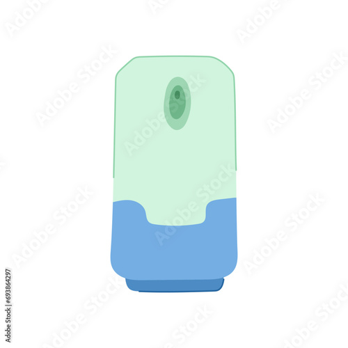 bottle automatic air freshener cartoon. scent container, package smell, flower woman bottle automatic air freshener sign. isolated symbol vector illustration