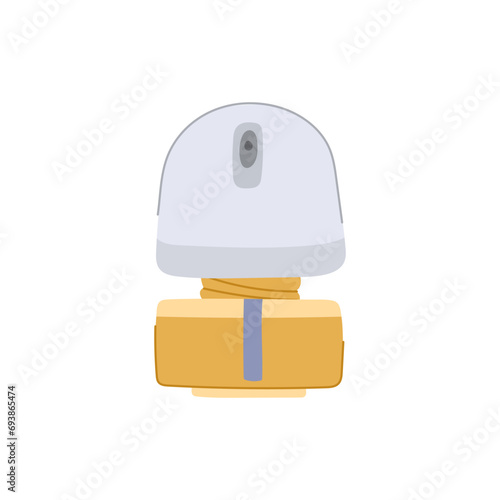 package automatic air freshener cartoon. smell flower, woman water, summer fashion package automatic air freshener sign. isolated symbol vector illustration