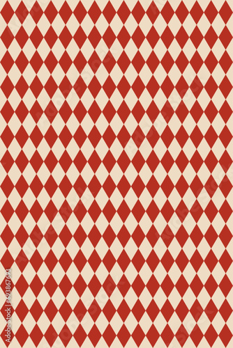 Circus red and white harlequin background