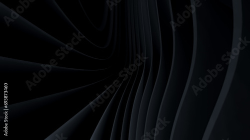 Illustration of a dark background with interlaced textured wavy layers