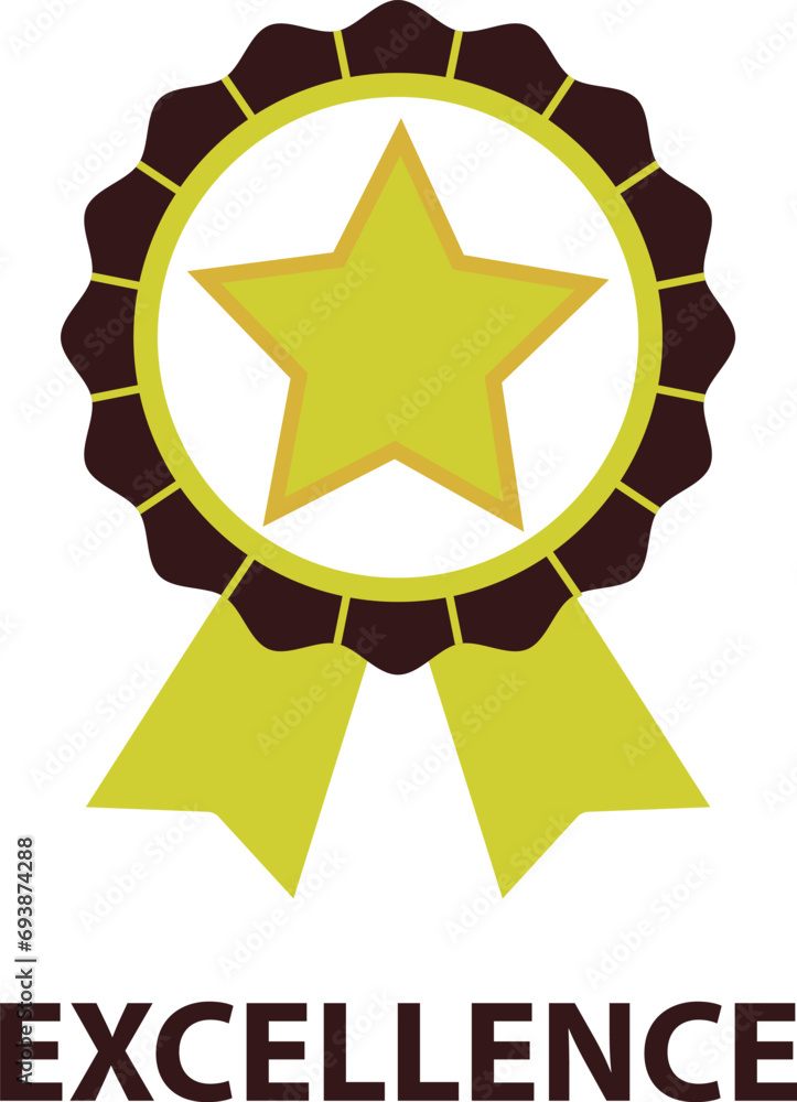 Excellence icon from life skills collection. Simple line Excellence icon for templates, web design and infographics