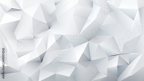 Polygonal white background © Merab