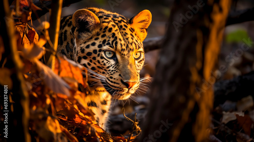 Amurleopard in der Dämmerung photo