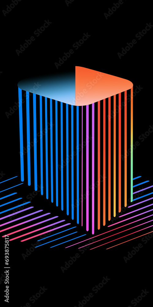 Obraz premium chart on black