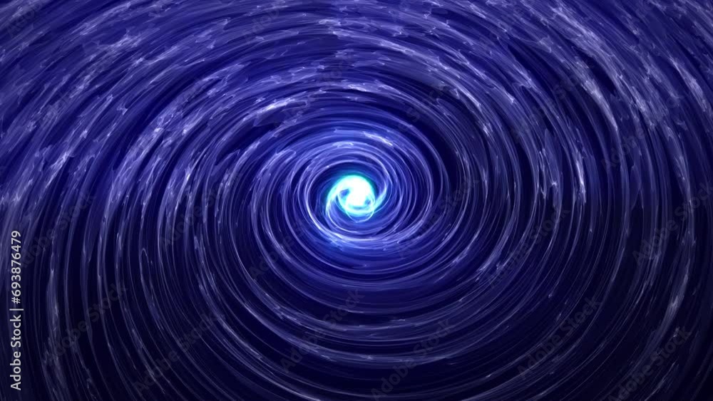 Abstract animation of a glowing blue vortex spinning around a bright center with smoothly moving glass reflections and glow effect , motion graphics , video 4k , 60 fps Abstract animation of a glowing blue vortex spinning around a bright center with smoothly moving glass reflections and glow effect , motion graphics , video 4k , 60 fps