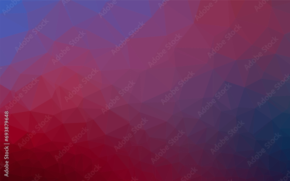 Dark Blue, Red vector low poly layout. Dark Blue, Red vector low poly layout.