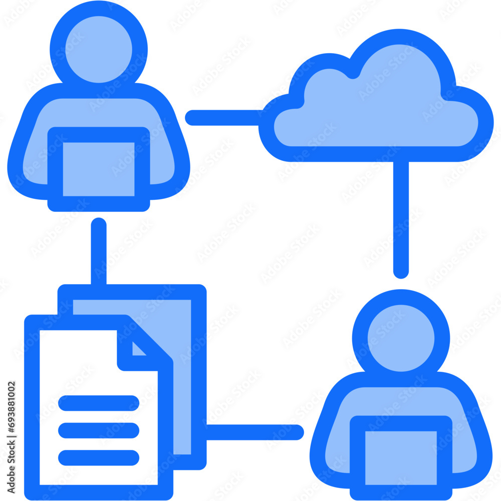 Obraz premium Team Collaboration Tool Icon