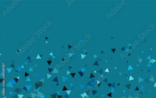 Light BLUE vector cover in polygonal style. © Dmitry