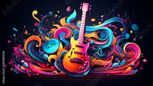 Colorful neon background