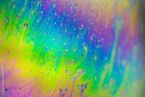 Macro view of a soap bubble  soap bubble texture