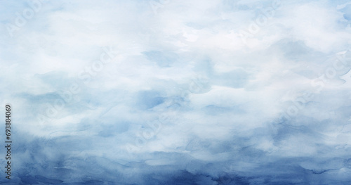 背景、バナー用の液体流体テクスチャーを持つティール色の青と白による抽象的な水彩絵の具の背景,Abstract watercolor background by teal blue and white with liquid fluid texture for background, banner,Generative AI 