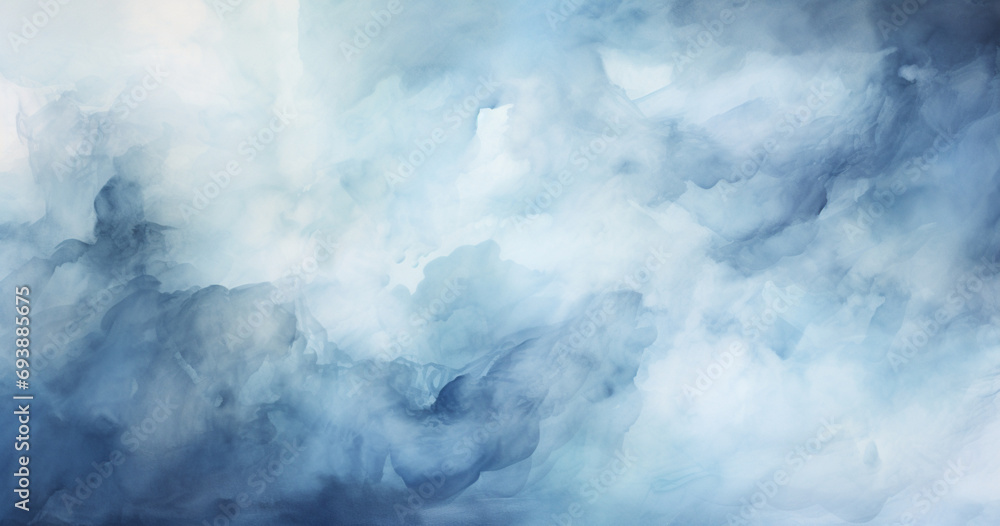背景、バナー用の液体流体テクスチャーを持つティール色の青と白による抽象的な水彩絵の具の背景,Abstract watercolor background by teal blue and white with liquid fluid texture for background, banner,Generative AI	