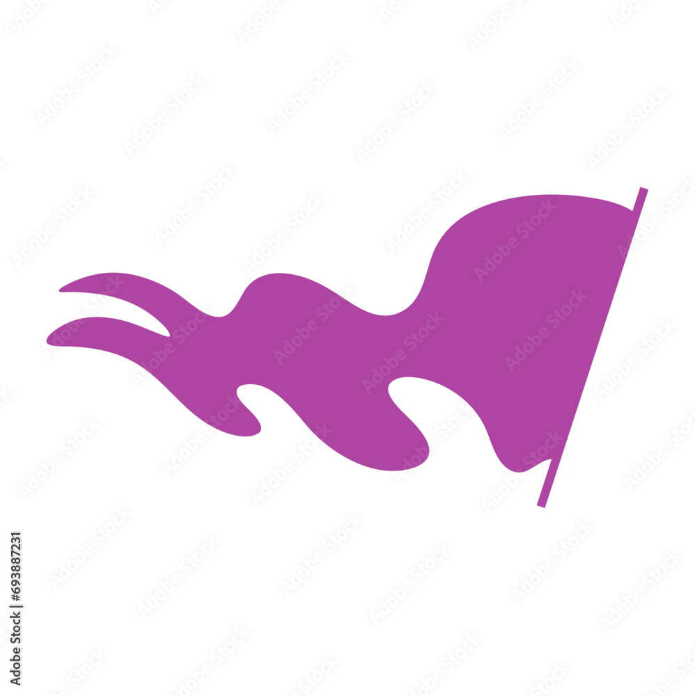 Waving flag vector 