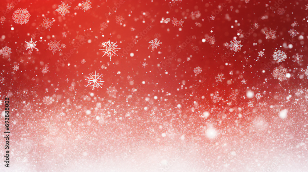 Snow texture scarlet background