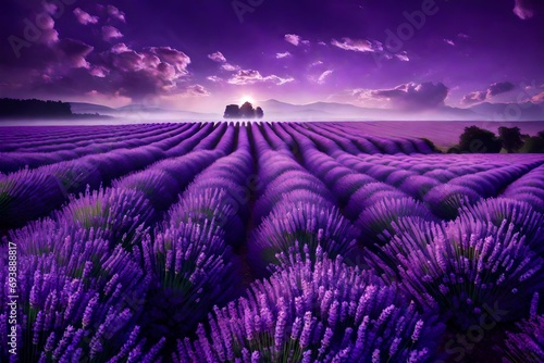 Hypnotic Lavender Mist Drifting in Liquid Dreams