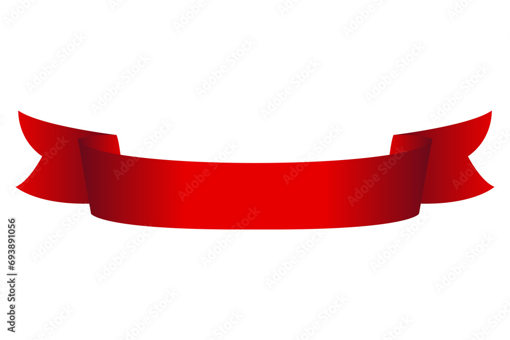 Heraldic red ribbon banner. Flag, decorative element, label or streamer. illustration isolated on white background Heraldic red ribbon banner. Flag, decorative element, label or streamer. illustration isolated on white background