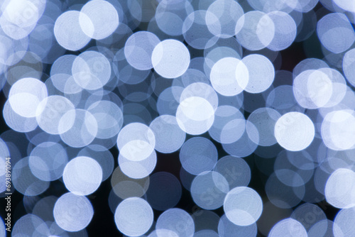 Background with New Year's garland, bokeh background with New Year's lights garland