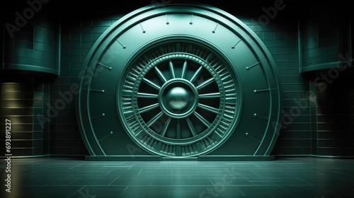 vault opens to reveal a lock,vault opens to reveal a safe,bank vault door,Security Safe Locker In The Room
