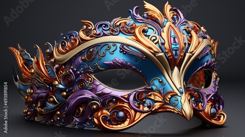 Masquerade Venitian carnival mask closeup photo