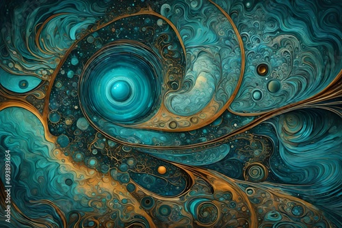 Liquid Turquoise Oasis in Cosmic Harmony