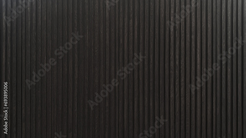Schilderij op canvas Dark brown wooden batten cabinet door as background
