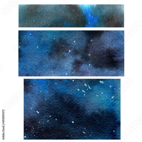 watercolor abstract space dark background