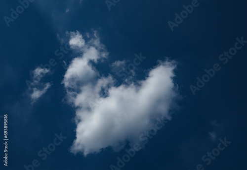 heart shaped white clouds