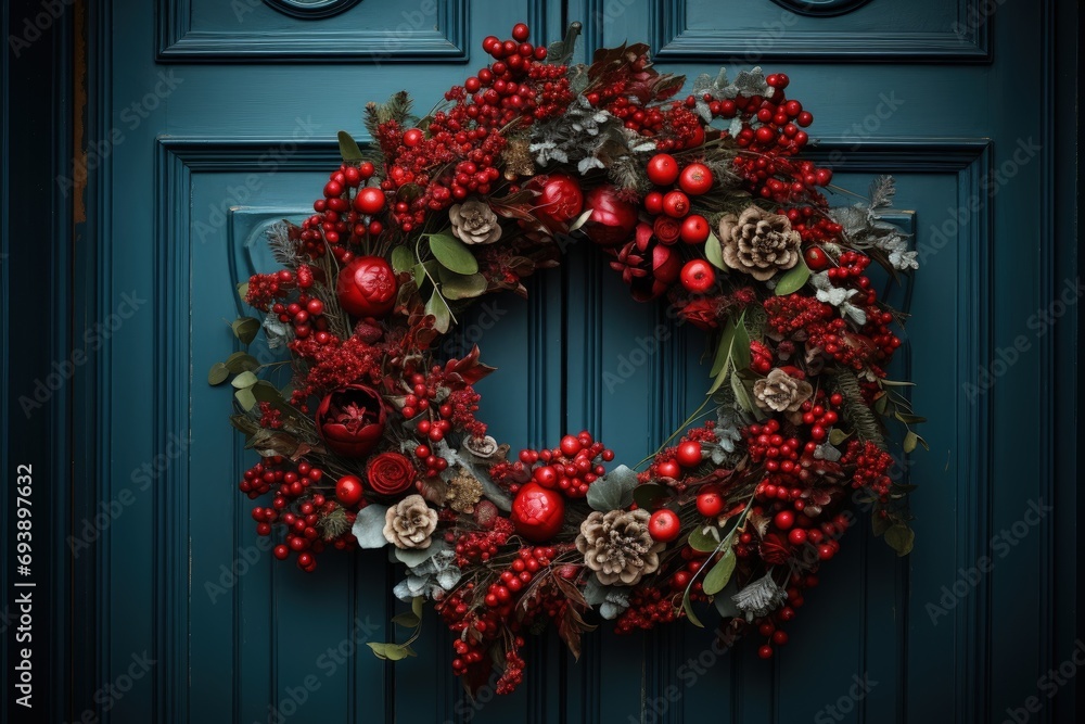 Christmas door wreath Christmas door wreath