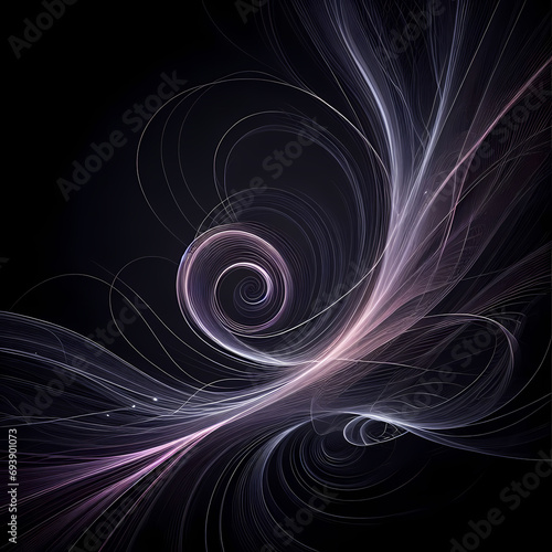 abstract fractal background with circles