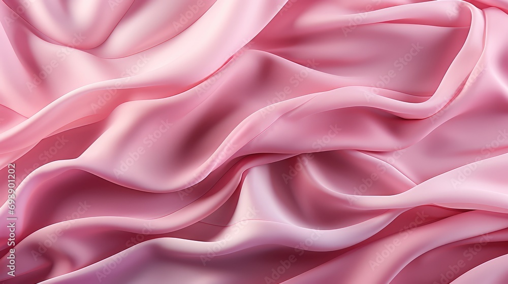 Obraz premium Pink silk soft and smooth folds as a luxury background