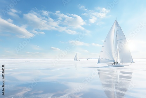 sailboat on the sea © Vasili