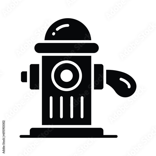 Check this carefully designed icon of fire hydrant in modern style